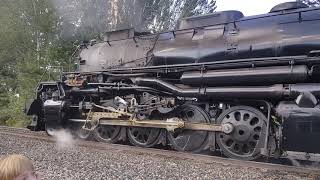 4014 Big Boy Train starting  steam locomotive [upl. by Ward]