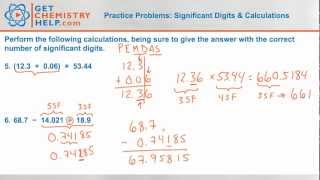 Chemistry Practice Problems Significant Digits amp Calculations [upl. by Ethelin682]