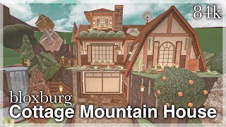 Bloxburg  Cottage Mountain House Speedbuild exterior [upl. by Berne]