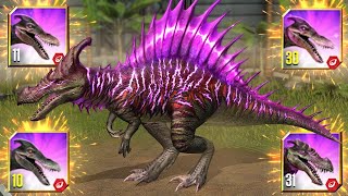 THE STRONGEST SPINOSAURUS MAXED  Jurassic World  The Game  Ep542 HD [upl. by Salbu]