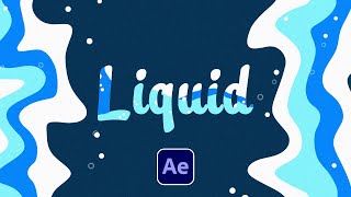 3 Motion Liquid Effects in After Effects  Tutorial Title Graphics Bubbles [upl. by Cassandry]