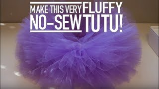 TUTORIAL DIY No Sew Fluffy Tutu [upl. by Sonni]