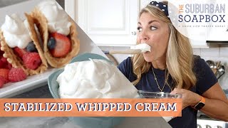 Homemade Whipped Cream Recipe [upl. by Yecad]