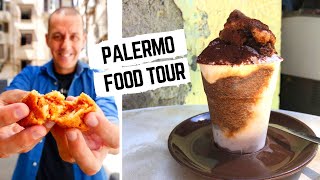 SICILY FOOD TOUR  Street food in Italy  Palermo street food and traditional SICILIAN food [upl. by Anauqal]