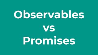 Promises vs Observables in 2 minutes [upl. by Osmund]