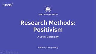 Research Methods Positivism Sociology Theory amp Methods [upl. by Moir713]