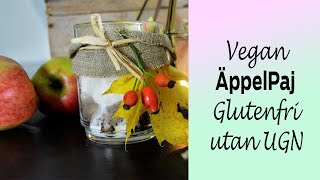 Äppelpaj Gör på 1 minut Vegan Raw Glutenfri [upl. by Adnale310]