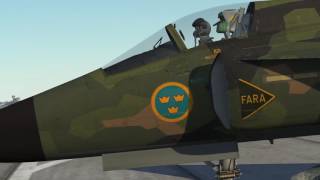 DCS AJS37 Viggen  Start Up Taxi and Takeoff Tutorial [upl. by Hearsh]