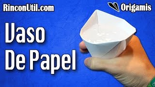 Vaso de papel  Origami fácil [upl. by Marleah]