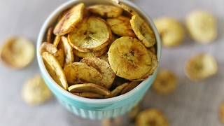 OVEN BAKED PLANTAIN CHIPS [upl. by Oisacin156]