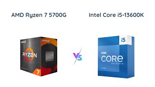 AMD Ryzen 7 5700G vs Intel Core i513600K  Processor Comparison [upl. by Enyleve]