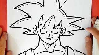 COMO DIBUJAR A GOKU [upl. by Annahsar]