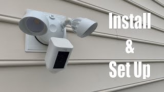 Ring Floodlight HD Camera  Install and Set Up [upl. by Nilyarg799]