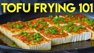 Three Chinese Tofu Frying Techniques [upl. by Pedrotti554]