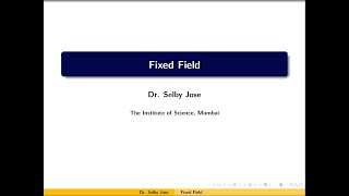 Galois Theory Lecture 2 Fixed Fields [upl. by Ellevart25]