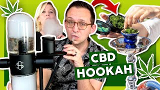 First Time Trying CBD HOOKAH💨 CBD Shisha Review [upl. by Earazed]