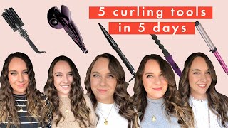 Testing 5 of the Best New Hair Curlers In 5 Days  ghd Amika Glamoriser VO5 Babyliss [upl. by Trudnak]