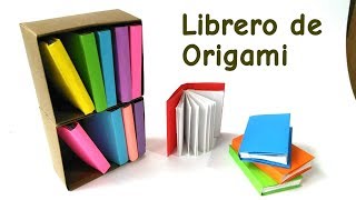 Biblioteca ó Librero de papel  Origami Bookcase [upl. by Pegasus]