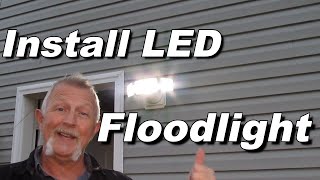 Install LED Floodlight  Simple [upl. by Aivirt]