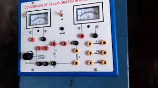 Conversion of galvanometer into ammeter and voltmeter [upl. by Nivonod190]