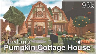 Bloxburg  Pumpkin Cottage House Speedbuild [upl. by Cathrine]