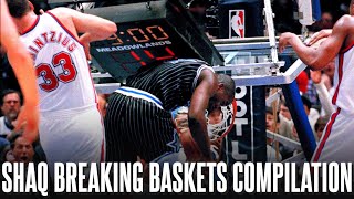 Shaq Breaking Baskets Compilation ᴴᴰ [upl. by Atinna]