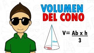 VOLUMEN DEL CONO Super Facil  Para principiantes [upl. by Adiuqal]