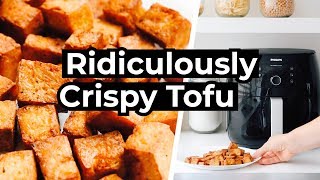 Ridiculously Crispy Air Fryer Tofu [upl. by Aicac345]