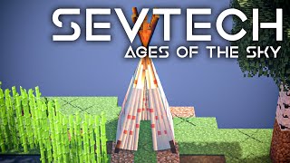 SevTech Ages of the Sky Ep 2 Leather but its Real [upl. by Aznerol346]