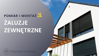 Żaluzje zewnętrzne  pomiar i montaż [upl. by Ahsieket390]