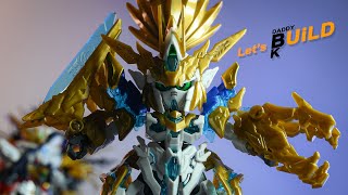 SD Gundam World Heroes Long Zun Liu Bei Unicorn Gundam  SDW HEROES No17  ASMR Full Build Up [upl. by Hardigg]