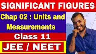 SIGNIFICANT FIGURES  CLASS 11 Chapter 02 Units and Measurements  JEE MAINS  NEET [upl. by Anhcar]