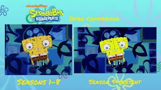 SpongeBob SquarePants 1999present Intro Comparison [upl. by Jansson]