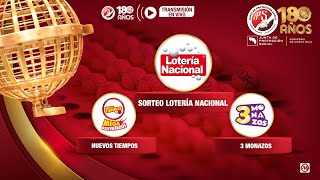 Sorteo Lotería Nacional N°4840 NT Rev y Mega Reventados N°22344 y 3 Monazos N°4770 020325 [upl. by Nonahs]