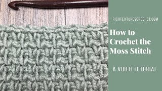 Moss Stitch  How to Crochet [upl. by Eatnod]