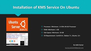 Setup your own KMS server on Ubuntu 2004 to activate Windows and Office [upl. by Hennahane]