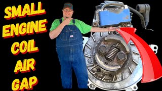 SMALL ENGINE BASICS  IGNITION COIL AIR GAP SETTING [upl. by Noraj465]