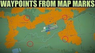 AJS37 Viggen Setting Waypoints From F10 Map Marks  DCS WORLD [upl. by Yrreg]