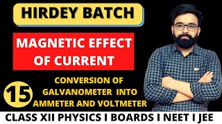 Conversion of Galvanometer into ammeter and voltmeter I Chapter  4 I Class 12th Physics [upl. by Fiel]