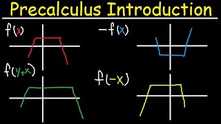 Precalculus Introduction Basic Overview Graphing Parent Functions Transformations Domain amp Range [upl. by Eanil572]