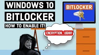 BitLocker Windows 10 Pro How to setup and enable disk encryption [upl. by Brose]