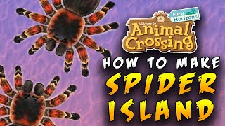 ITS SO EASY How to Make Spider Island in Animal Crossing [upl. by Gwyn]