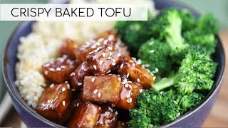 HOW TO COOK TOFU  crispy baked tofu recipe [upl. by Immot196]