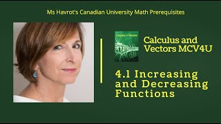 Calculus 41 Increasing and Decreasing Functions [upl. by Aryan660]