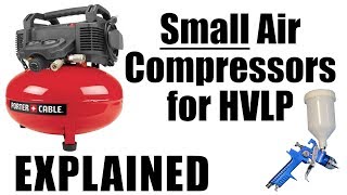 Small Air Compressors for HVLP [upl. by Nelleh]