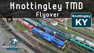 Knottingley TMD West Yorkshire Aerial Flyover [upl. by Lawrence]