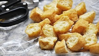 How To Make Crispy Tofu  Deep Fried Tofu Recipe 脆皮炸豆腐 [upl. by Ermine]