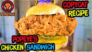 POPEYES CHICKEN SANDWICH  Copycat Recipe [upl. by Eyahs]