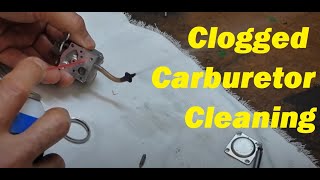 How To Clean a Clogged Carburetor on a 2 Cycle2 Stroke Engine Weed Eater Chainsaw Blower etc [upl. by Annaoy]