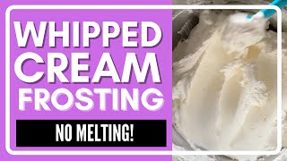 Easy Stabilized Whipped Cream Frosting 4 Simple Ingredients [upl. by Harutak752]